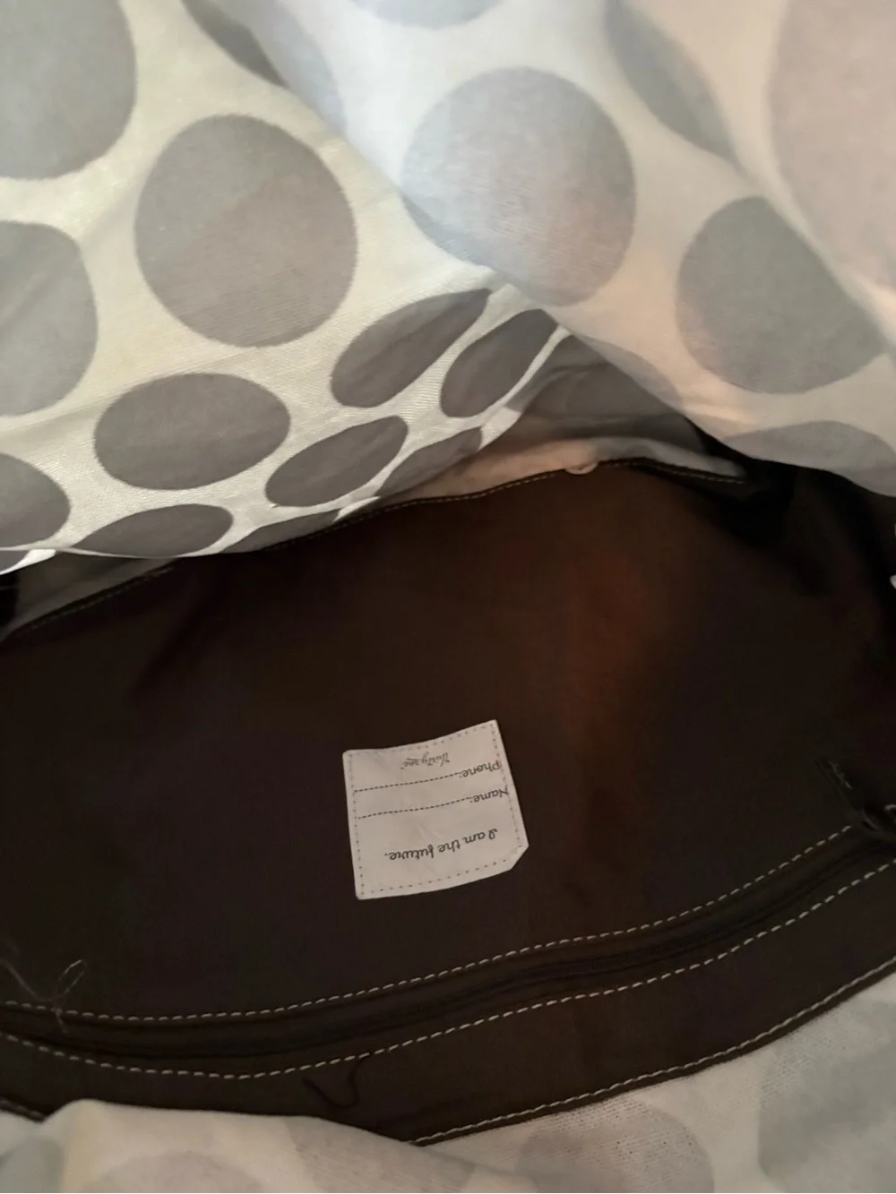 Thirty One Grey Mod Dot Metro Metro Foldover